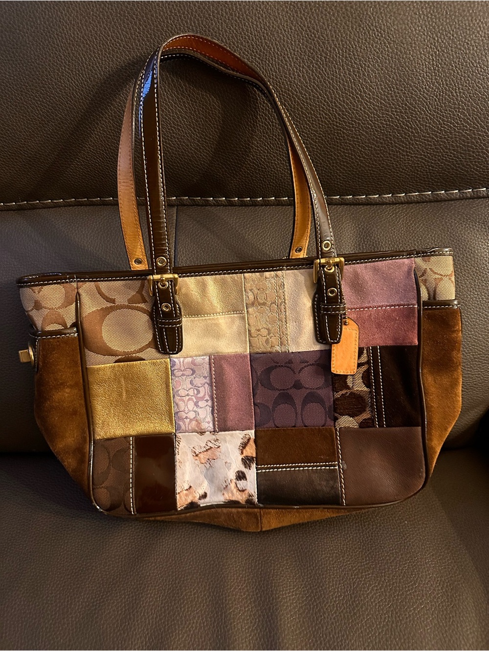 Coach Holiday Patchwork Tote 2005 collection
